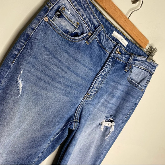 KanCan Euphoria High Rise Distressed Ripped Boyfriend Jeans Size 7/27 - Picture 3 of 10